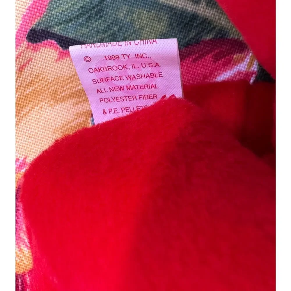 Vintage 1999 Red Ty Beanie Babies Osito Mexico ReflectiveTag